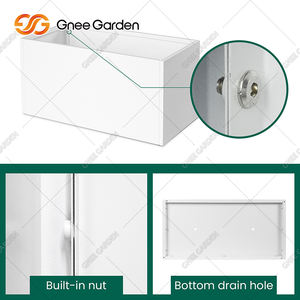 Corten Steel Galvanized Flower <b>Pot</b> for Outdoor Use Giant Size Raised Garden Planters Rusted for Patio Street Packaged Piece - Product Image 5