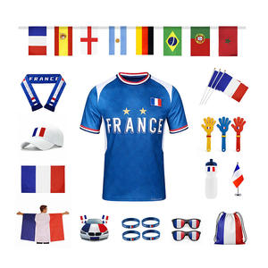 Zimmergifts 2026 pour l'équipe nationale <span class=keywords><strong>de</strong></span> <span class=keywords><strong>France</strong></span> T-<span class=keywords><strong>shirt</strong></span> personnalisé imprimé par sublimation en polyester/coton mélangé Football - Product Image 2