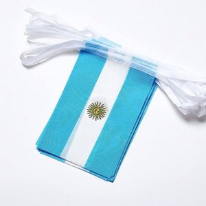 Drapeaux de l'Argentine, guirlandes de drapeaux nationaux pour l'intérieur et l'extérieur, décorations pour les festivals nationaux et les événements sportifs - Product Image 4