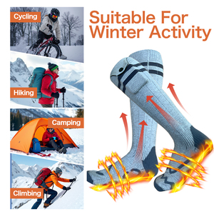 Chaussettes chauffantes intelligentes <span class=keywords><strong>Bluetooth</strong></span> rechargeables contrôlées par application pour le ski et les sports d'hiver en plein air (vente en gros) - Product Image 4