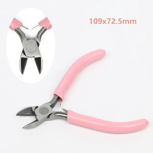 คีมตัดขนาดเล็ก สีชมพู คีมตัดลวดขนาดจิ๋ว อุปกรณ์ทำเครื่องประดับ คีมตัด เครื่องมือช่าง คีมทำเครื่องประดับสแตนเลส - Product Image 3