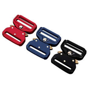 Boucle latérale en métal, alliage de zinc, rouge, bleu, noir, durable, pour sacs et accessoires - Product Image 1