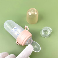 Sucette en silicone pour bébé Tétine en silicone pour bébé Première étape Sevrage Alimentation Cuillères en silicone Biberon Alimentaire pour bébé Sucette aux fruits