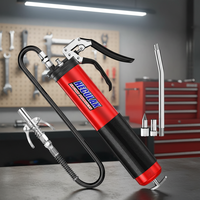 Pistol Grease Gun Bravex Baja Cold Drawn Heavy Duty Profesional 6000 PSI Nozzle Otomatis Dengan Quick Release Coupler 3-arah