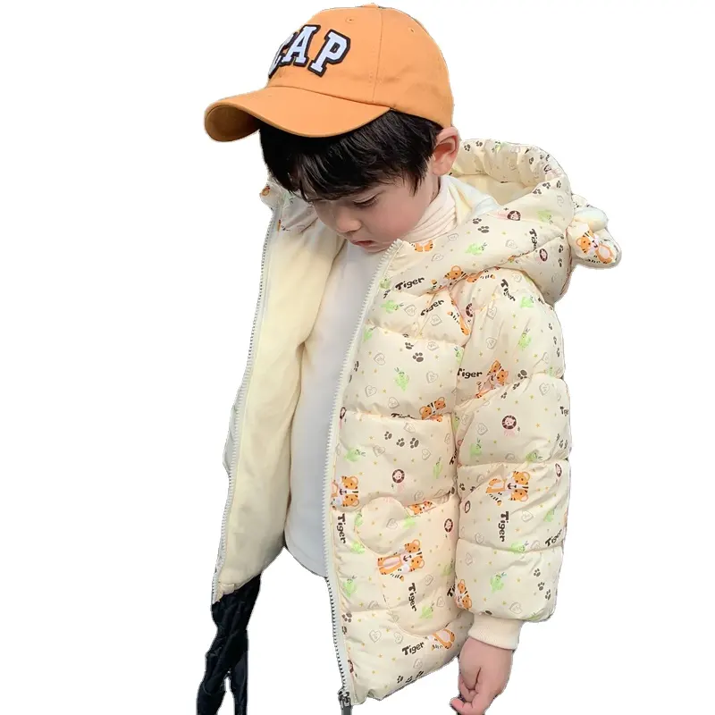 China wholesale cheap children's clothing Girls multi-color warm cotton jacket girls toddler coat