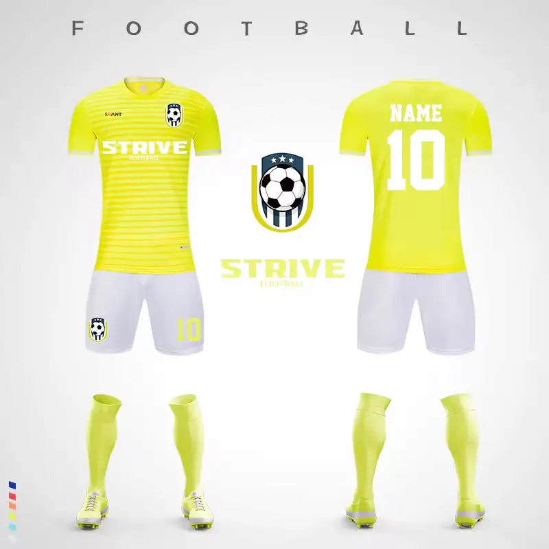 Futbol kiti futbol forması versiyonu oyuncular eğitim seti futbol tişörtü özel futbol forması üreticisi