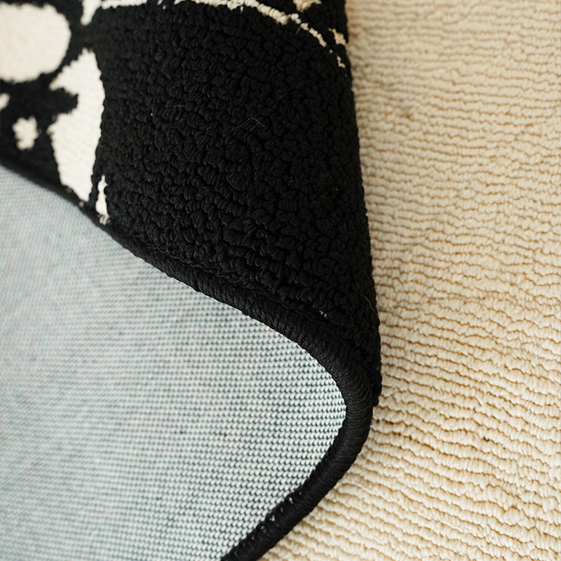 Modern Minimalist Area Rug Rectangle Floor Mat Waterproof Stain ...