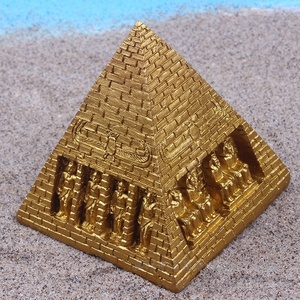 La <span class=keywords><strong>Pirámide</strong></span> Dorada de la arquitectura egipcia ESB17 resina modelo hogar colección conmemorativa - Product Image 4