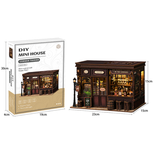 Miniatura de Taberna Personalizada, Rincón de Lectura y Kit de Rompecabezas 3D de Madera para Armar - Juguetes Ensamblados y Set de Rompecabezas 3D en Miniatura para Exhibición Creativa - Product Image 6