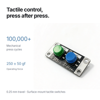Module de commutation numérique à bouton-poussoir 2 canaux, clavier tactile momentané PH2.0 pour Arduino ESP32 STM32 STEM DIY Contrôle Éducation