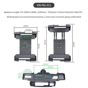 High Performance Luxury Multi Angle Rugged Plastic <b>Tablet</b> <b>Stand</b> Holder Industrial - Product Image 3