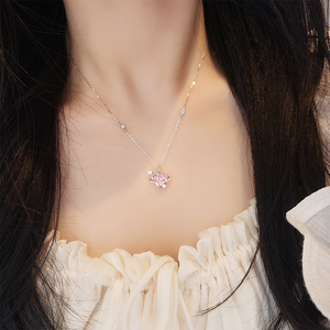 Love Planet Pearl Necklace Chains 14K Gold Plated for Women Girls Dainty Celestial Romantic Jewelry Minimalist Space <strong>Gift</strong> - Product Image 4