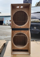 Kabinet Kosong Line Array K212 Dual 12 Inch, Kotak Speaker Kosong Subwoofer KS28 Dual 18 Inch, Kayu Lapis Birch dengan Perlengkapan Rigging