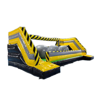 Parcours d'obstacles gonflable durable avec grosses balles rebondissantes, jeux de rebond en PVC, balles rebondissantes à vendre