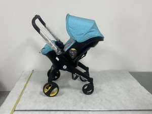Poussette pliable 4 en 1 à 4 roues en aluminium, de 0 à 36 mois, avec fonction balançoire et siège auto - Product Image 3