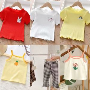 2025 yaz giysileri takım bebek kız erkek t Shirt pantolon elbise 2 adet çocuklar kıyafet moda sıcak satmak giyim takımları - Product Image 1