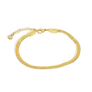 Elegante Brazalete Unisex Minimalista Geométrico de Aleación de Cobre Chapado en Oro PVD de 18k, Cadena de Joyería de Latón de Moda para Aniversario - Product Image 4