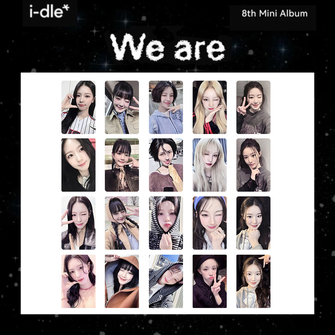 5Pcs/Set KPOP I-DLE We Are Album Photocards Soyeon Miyeon Shuhua