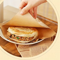 Pochette d'emballage de pop-corn recyclable écologique sacs en papier anti-graisse pliable pour micro-ondes avec votre propre logo