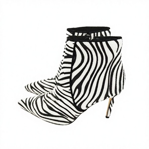 Nouvelles Bottes Stiletto Noires Hiver Automne 2026 Confortables à Bout Pointu et Talons Hauts pour Femmes en PU et Caoutchouc - Product Image 4