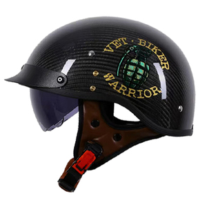 <span class=keywords><strong>Casco</strong></span> de media cara de fibra de carbono de alta calidad <span class=keywords><strong>Vintage</strong></span> con tamaño XL y certificación DOT/3C Visera de estilo retro <span class=keywords><strong>Casco</strong></span> DE CARA abierta - Product Image 5