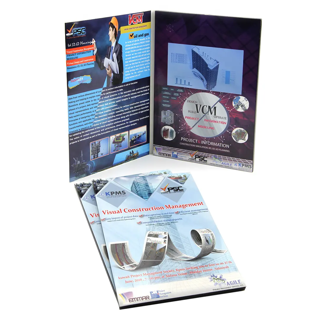 Özel logolar kurumsal promosyon hediye kitap ürünleri lcd ekran modülü kartvizit video broşür 7 inç