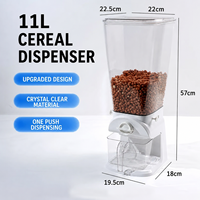 Distributeur de céréales en PET transparent de qualité alimentaire et écologique, boîte de rangement pour céréales, bonbons, noix, pour les magasins