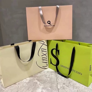 Fashion White Card Women Shopping <b>Bag</b> 10Pcs Free Custom Logo <b>Storage</b> Paperboard <b>Bags</b> Recyclable Foldable - Product Image 6