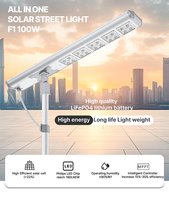 Lampadaires solaires tout-en-un Felicity 100w haute puissance, lampe solaire extérieure, étanche IP65 avec télécommande