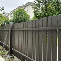 Panneaux de clôture à lattes verticales en alliage d'aluminium, design moderne de luxe 2026, écologiques, durables, pour l'intimité, 6 pieds, pour maisons et jardins