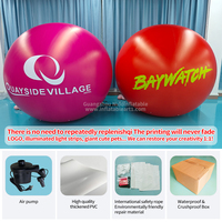 Logo personnalisable Grand ballon gonflable en PVC Modèle d'air publicitaire intérieur et extérieur avec accessoires décoratifs d'ambiance