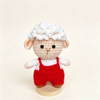 Poupées de Noël faites à la main en tricot, décorations de voiture et de bureau en fil tricoté