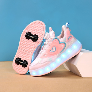 Chaussures de sport pour garçons et filles, nouvelle arrivée, LED, <span class=keywords><strong>4</strong></span> <span class=keywords><strong>roues</strong></span>, patins à roulettes, chaussures de sport pour enfants - Product Image 4
