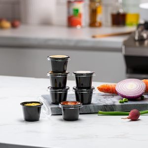ถ้วยซอสพลาสติกแบบกลมขนาด 35 มล. สำหรับใส่ซอสแบบซื้อกลับบ้าน - Product Image 5