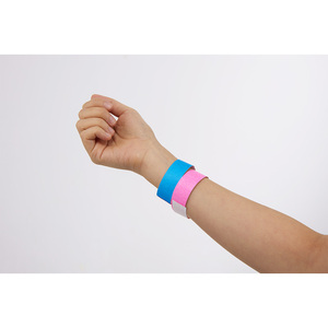 สายรัดข้อมือ AnyWristband ทนทาน กันน้ำ สีพื้น ทำจากวัสดุ TYVEK ขนาด 25 มม. (1 นิ้ว) สายรัดข้อมือราคาประหยัดสำหรับการเข้าออก - Product Image 2