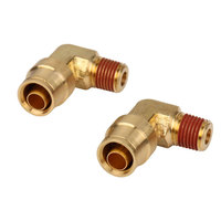 90 degrés 1/2 "Tube X 1/4" NPT DOT laiton raccord de frein à air connecteur coudé mâle