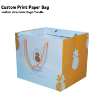 Boîte de luxe personnalisée en carton recyclé, grand format carré, robuste, avec logo imprimé en couleur, pour gâteaux, sushis, pizzas, produits de boulangerie, cadeaux et achats.
