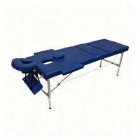 Table de massage pliable 3 sections en acier inoxydable pour salon de beauté, lit de spa facial et lit pour extensions de cils
