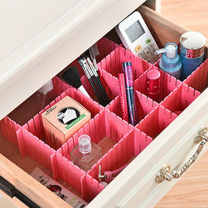 Alto separatori regolabili per l'armadio <span class=keywords><strong>scrivania</strong></span> da ufficio da cucina cassettiera divisore in plastica cassetto armadio divisore griglia - Product Image 3