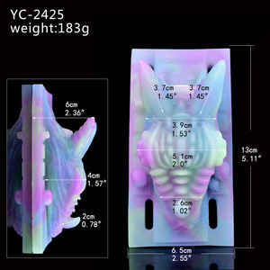 YOCY Tierschleifer im neuen Stil vibrierender Sex-Schleifer Silikon-Spielzeug für Herren und Damen mit 10 Visionsmodi Vorspiel-Massagegerät Masturbator - Product Image 4