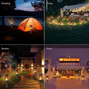 Lámpara <span class=keywords><strong>Solar</strong></span> con Forma de Llama OVO-061 con Sensor de Luz, IP65 Impermeable, para Decoración de Jardín, Paisaje y Caminos, Luz de Llama Pequeña - Product Image 5
