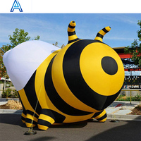 Carré centre commercial rue scène fête célébration décoration gonflable dessin animé abeille pour sauter abeille publicité modèle d'abeille