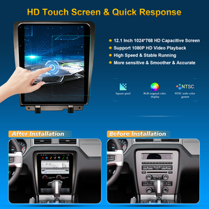 Autoradio Android 12,1 pouces pour Ford Mustang 2010-2014, navigation GPS, CarPlay sans fil, lecteur multimédia DSP - Product Image 2