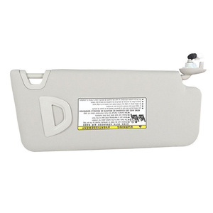 Honda Accord <b>Sun</b> Visor 83280-TA0-A91ZB Gray Left Side With Mirror And Warning Label For 2008-2017 Models - Product Image 1