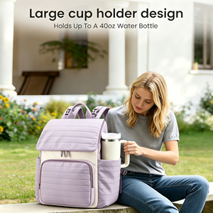<span class=keywords><strong>Sac</strong></span> à dos à <span class=keywords><strong>langer</strong></span> grande capacité avec poche pour biberon, résistant à l'eau, en polyester, tendance, fermeture éclair, garantie à vie, pour maman, papa, fille - Product Image 5