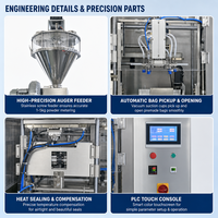 Machine d'emballage verticale automatique quantitative pour poudre, machine d'emballage multifonctionnelle pour sachets de poudre