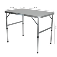 Table de camping pliante en aluminium légère et réglable pour l'extérieur 2026