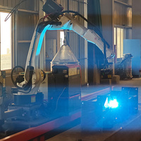 Robot de soudage intelligent MIG 6 axes Raintech, suivi automatique des coutures pour la construction industrielle, pièces de structure en acier léger et lourd