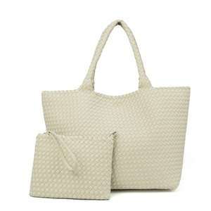 <span class=keywords><strong>Sac</strong></span> à main tissé <span class=keywords><strong>de</strong></span> <span class=keywords><strong>luxe</strong></span> pour femmes, taille <span class=keywords><strong>XXL</strong></span>, poignée, couleur bonbon, <span class=keywords><strong>sac</strong></span> fourre-tout tendance, style estival, grand <span class=keywords><strong>sac</strong></span> fourre-tout en néoprène en nylon - Product Image 5