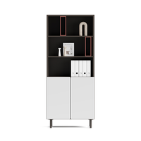 Armoire de rangement de fichiers et bibliothèque commerciale moderne en MDF personnalisée pour le bureau à domicile, l'hôpital et l'école